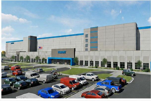 Completed Amazon North Andover Fulfillment Center building exterior