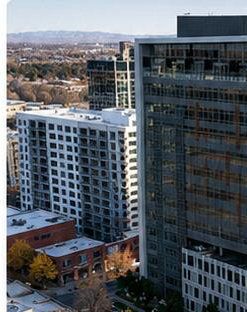 Completed ICCU Plaza building, Boise, Idaho