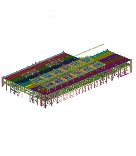 Intel CUB.2 steel model with heavy member and slope moment connection callouts