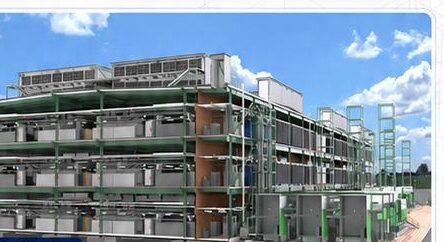Microsoft MNZ Data Centre building rendered view